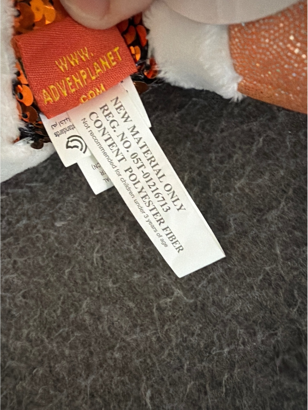 Adventure Planet Sequinimals Clownfish Plush Toy Tag Attached - Picture 5 of 6